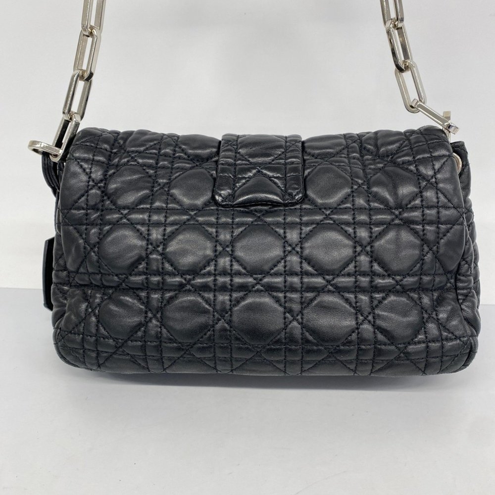 CHRISTIAN DIOR Black Leather Cannage New Rock Shoulder Bag - Picture 14 of 14